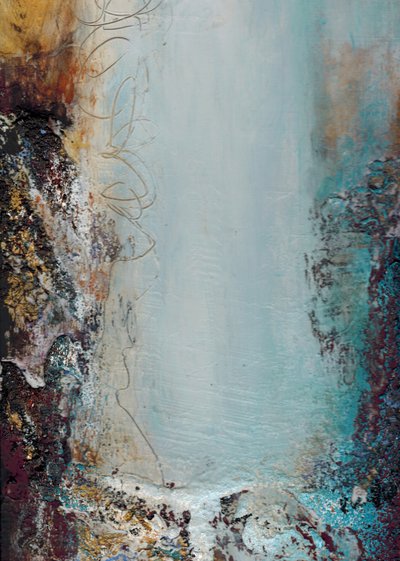 Teksturert Blue Flow av Deb Chaney