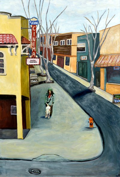 Vinter St. Johns, 2016 (akryl på lerret) av Deborah Eve Alastra