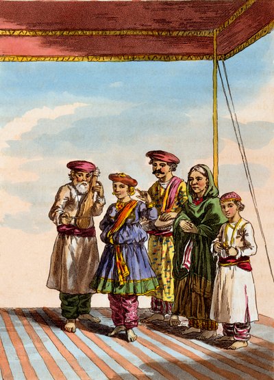 En jente som danser Kuharwa, fra 