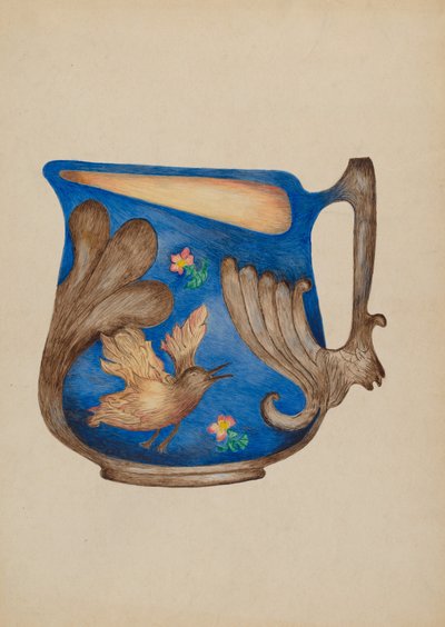 Majolica Pitcher av Della Button