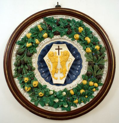 Våpenskjold fra familien til Lotteringhi della Stufa av Della Robbia (workshop of)