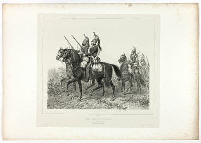 11. dragoner fremrykk, fra Memories of Italy: Rome Expedition av Denis Auguste Marie Raffet