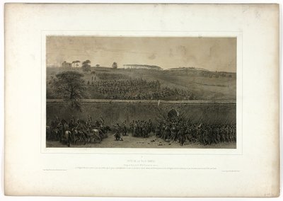Fangst av Villa Pamfili, fra Souvenirs of Italy: Roma Expedition av Denis Auguste Marie Raffet