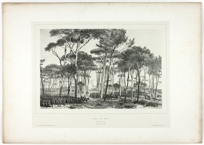 Kamp i Pamfili, fra Souvenirs of Italy: Roma Expedition av Denis Auguste Marie Raffet