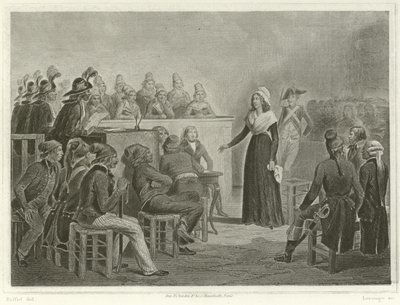 Marie Antoinette ved Revolutionary Tribunal av Denis Auguste Marie Raffet