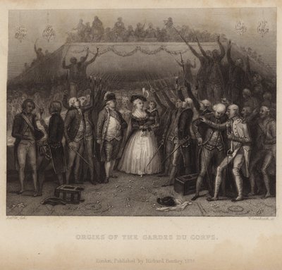 Orgies of the Gardes du Corps av Denis Auguste Marie Raffet
