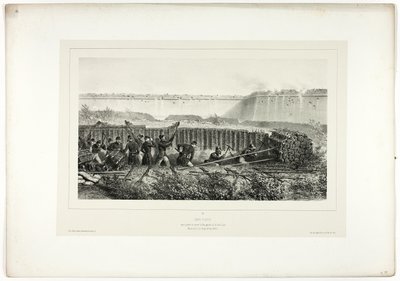Sapping i full gang, fra Souvenirs of Italy: Expedition from Roma av Denis Auguste Marie Raffet