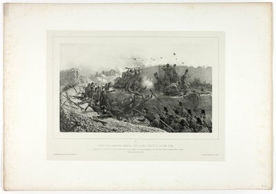 Utgang fra den romerske garnisonen..., fra Souvenirs of Italy: Expedition to Roma av Denis Auguste Marie Raffet