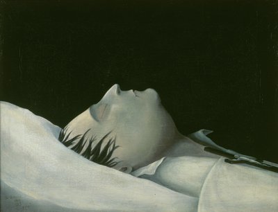 Napoleon på sitt dødsleie på St Helena, 1821 av Denzil O. Ibbetson