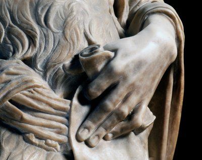 Ung St. Johannes døperen, detalj av Desiderio da Settignano