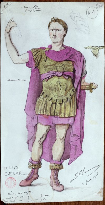 Kostymedesign for Julius Caesar fra 