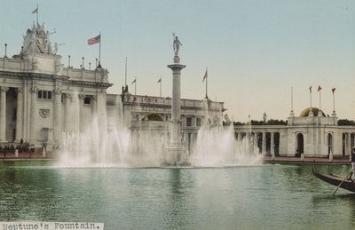Neptuns fontene, Trans-Mississippi Exposition, 1898 av Detroit Photographic Co.
