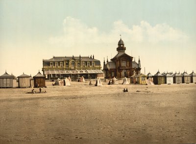 Strand og kasino, Calais, Frankrike, ca. 1900 av Detroit Publishing Co.