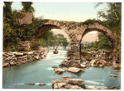 Old Weir Bridge. Killarney, County Kerry, Irland, ca. 1890-1900 (fotokrom) av Detroit Publishing Co.