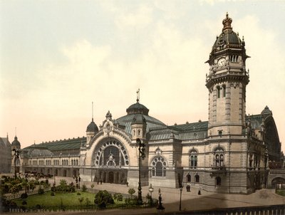 Jernbanestasjon, Köln, Tyskland, ca. 1900 av Detroit Publishing Co.