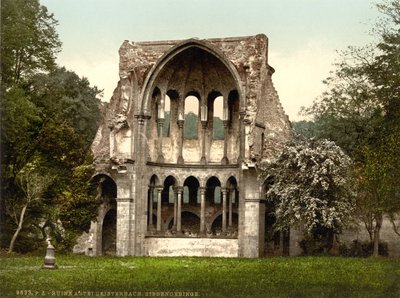 Ruinene av Heisterbach Abbey, Nordrhein-Westfalen, Tyskland, ca. 1900 av Detroit Publishing Co.