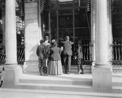 Ser på Herald-pressene, Herald Building, New York, N.Y., ca. 1900-10 av Detroit Publishing Co.