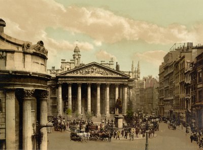 Royal Exchange, London,, ca. 1890-1900 (fotokrom) av Detroit Publishing Co.