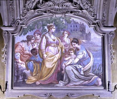 Moses frelst fra elven, fra refektoriet av Diacinto Fabbroni