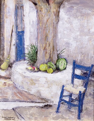 Blue Chair by the Tree, 1993 (styre) av Diana Schofield