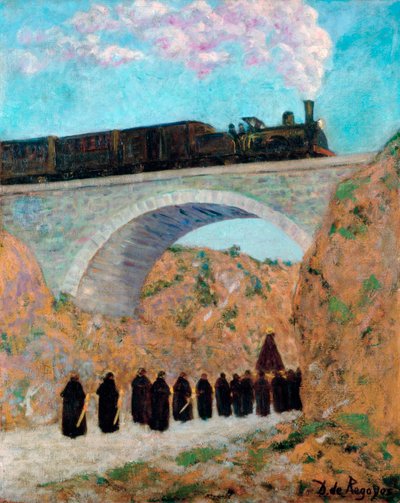 Langfredag i Castilla, 1904 av Diario or Dario de Regoyos y Valdes