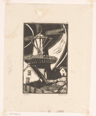 Molen (original tittel på objekt) av Dick Ket (signed by artist)