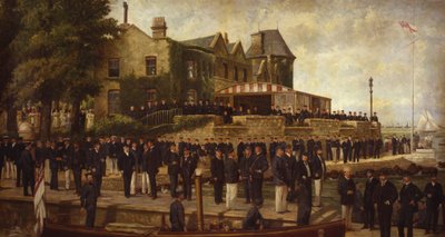 Sammensatt portrett av medlemmer av Royal Yacht Squadron, 1895 av Dickinson and Foster