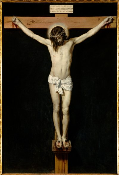 Kristus korsfester. Maleri av Diego Rodriguez de Silva y Velasquez (1599-1660) av Diego Velázquez
