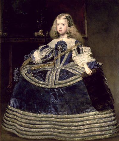 Infanta Margarita Teresa i en blå kjole av Diego Velázquez