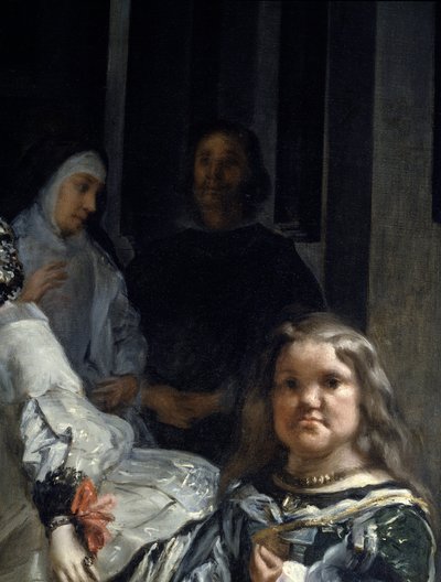 Las Meninas. Detalj: nonne og dverg av Diego Rodriguez de Silva y Velazquez