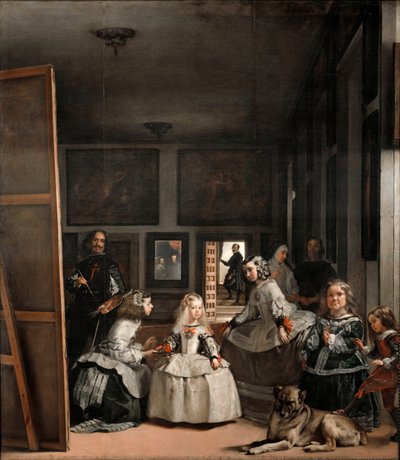 Las Meninas eller familien til Philip IV, ca 1656 (olje på lerret) av Diego Velázquez
