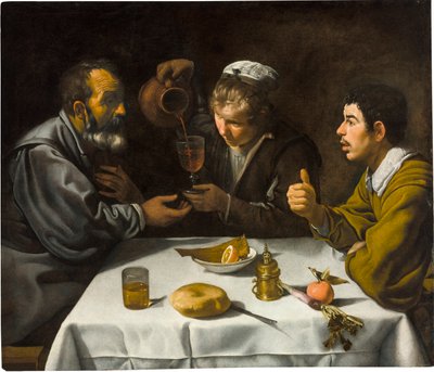 Le dejeuner - The Luncheon, av Velazquez, Diego (1599-1660). Olje på lerret, ca. 1618. Dimensjon : 96x112 cm. Szepmuveszeti Muzeum, Budapest av Diego Velázquez