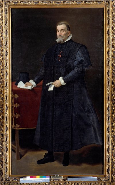 Portrett av Diego De Corral og Arellano, lytter av det øverste rådet i Castilla (1570-1632). Maleri av Diego Rodriguez de Silva og Velasquez (1599-1660) av Diego Velázquez