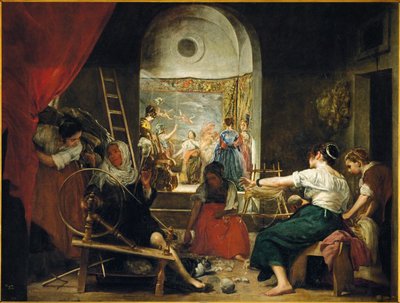 Billedveverne eller Arachnes fabel av Diego Rodriguez de Silva y Velazquez