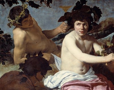 Triumfen til Bacchus eller "The drunks" Detalj. Maleri av Diego Rodriguez de Silva y Velasquez (1599-1660) rundt 1639-1642. Dim. 1,65x2,25 m Madrid, Prado-museet av Diego Velázquez