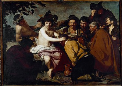 Triumfen til Bacchus eller fyllikerne (olje på lerret av Diego Velázquez