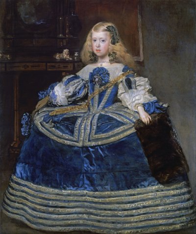 Infanta Margaret Teresa i en blå kjole av Diego Velázquez