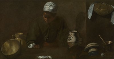 Kjøkkenscene av Diego Velázquez