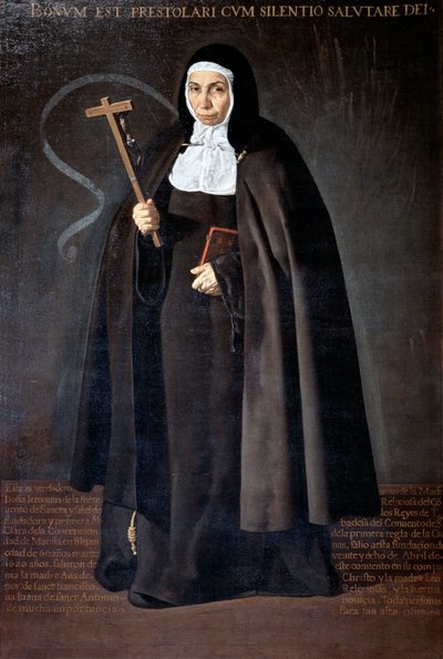 Abbedisse Jeronima de la Fuente, 1620. av Diego Velázquez