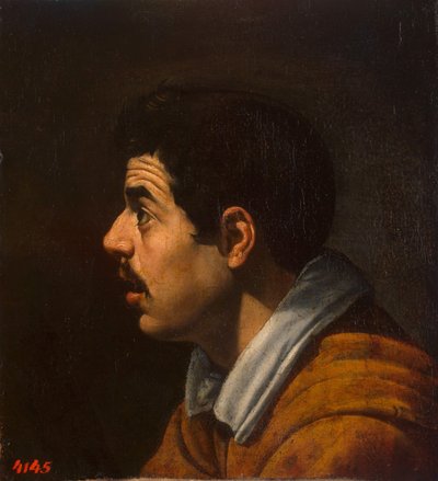 Leder for en mann i profil, ca. 1616-1617 av Diego Velázquez
