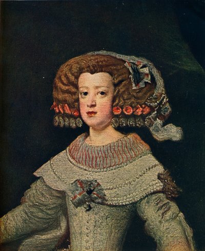 Portrett av dronning Marie-Anne, Mariana av Østerrike, 1652, 1910 av Diego Velázquez