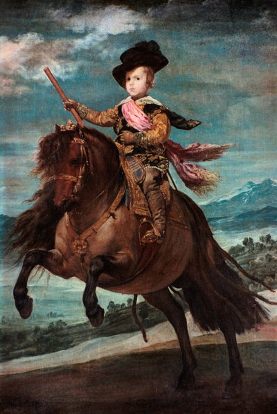 Prins Baltasar Carlos til hest, 1635-36. av Diego Velázquez