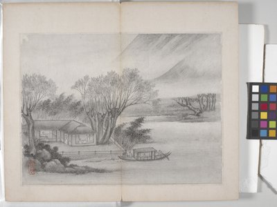 Album Of Landscape Paintings (blekk på papir) av Ding Yunpeng