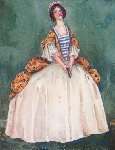 En kvinne fra dronning Annes tid 1702-1714 av Dion Clayton Calthrop