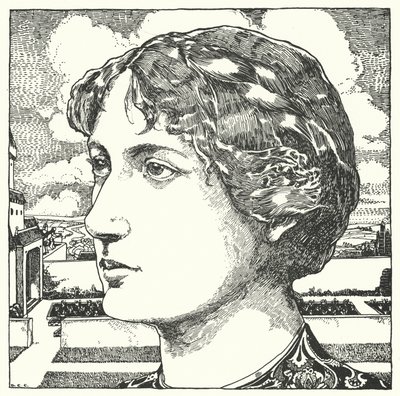 Den gode tante (gravering) av Dion Clayton Calthrop