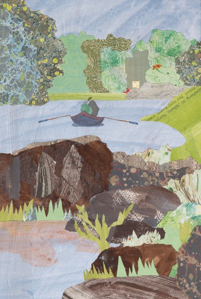 Fiske i Skottland (kollasj) av Dione Verulam