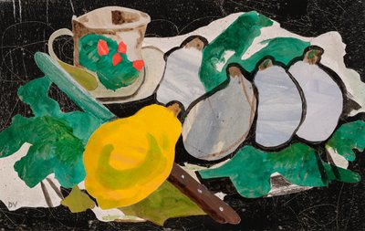 Hyllest til Braque (kollasj) av Dione Verulam