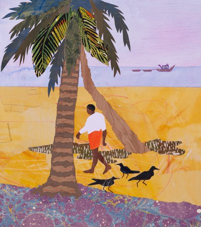 Morgentur, Neeleshwar (collage) av Dione Verulam