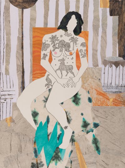 Tatoveringer er veldig populære, naken (kollasje) av Dione Verulam