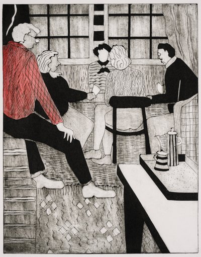 Brolæreren (kollagrafi) av Dione Verulam